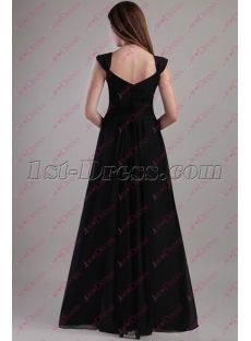 2020 Simple Black Long Plus Size Evening Dress