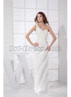 Sexy White One Shoulder Homecoming Dress 2020