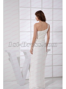 Sexy White One Shoulder Homecoming Dress 2020